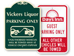 Custom Tow Away Signs