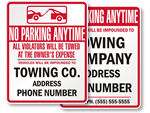 Tow Company Signs