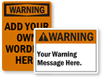 Custom Warning Labels