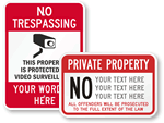 Custom Security Signs