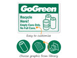 Go Green Signs and Labels