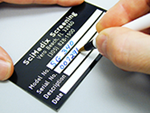 Self Debossing Aluminum Labels