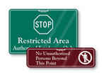 Authorized Personnel Signs