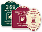 Designer Dog Poop Signs