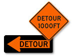 Detour Signs