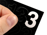 Low Cost Sheets of Die Cut Numbers & Letters