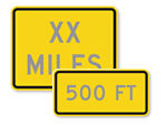 Custom Distance Road Signs