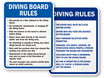 Diving Board Signs