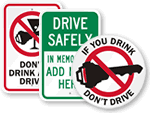 Do Not Drink and Drive Signs