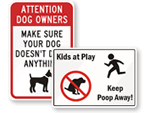 Dog Poop Signs