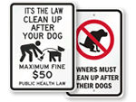 Dog Poop Signs