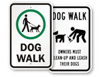 Dog Walk Signs