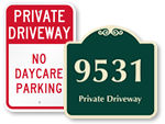 Custom Driveway Signs