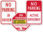 Do Not Block Driveway Signs