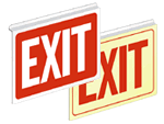Drop Ceiling Aluminum Exit Signs