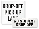 Drop Off Zone Stencils