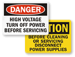 Electric Service Labels