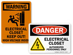 Electrical Closet Signs