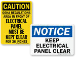 Electrical Panel Signs