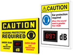 Electronic Decibel Meter Signs
