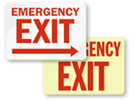 Emergency Exit Signs