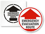 Emergency Floor Signs