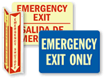 Emergency Glow in the Dark Signs