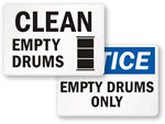 Empty Drum Labels