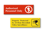 Engraved No Trespassing Signs