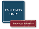 Employee Entrance Signs