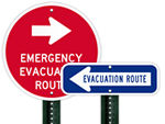 Evacuation Route Signs