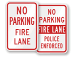 Fire Lane Signs