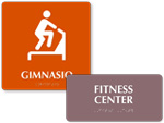 ADA Fitness Room Signs