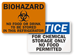 Food Safety Signs