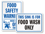 Food Safety Signs