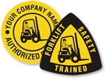 Forklift Hard Hat Stickers