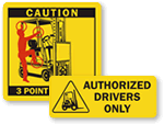 Forklift Labels 