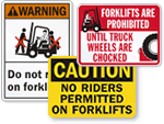 Forklift Warning Signs