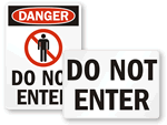 Printable Free Do Not Enter Signs