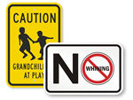 Funny Child at Play Signs