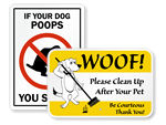 Humorous Dog Poop Signs