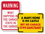 Funny Garage Signs