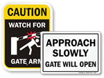 Gate Security Signs