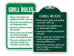 Grill Rules Signs