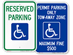 Handicap Parking Signs