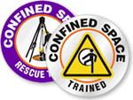 Confined Space Stickers