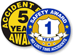 Safety Award Hard Hat Labels