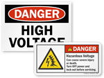 High Voltage Labels