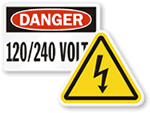 High Voltage Labels