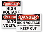 High Voltage Signs